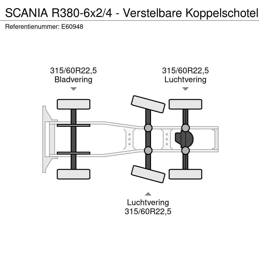 Scania R380-6x2/4 - Verstelbare Koppelschotel Sadulveokid