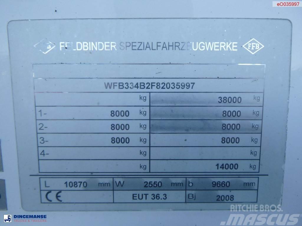 Feldbinder Powder tank alu 36 m3 / 1 comp + compressor Tsistern poolhaagised
