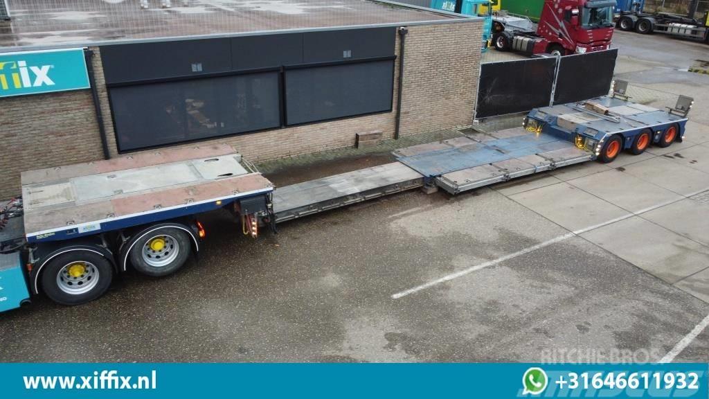  Recker 3-axle extendable lowloader, removable goos Raskeveo poolhaagised