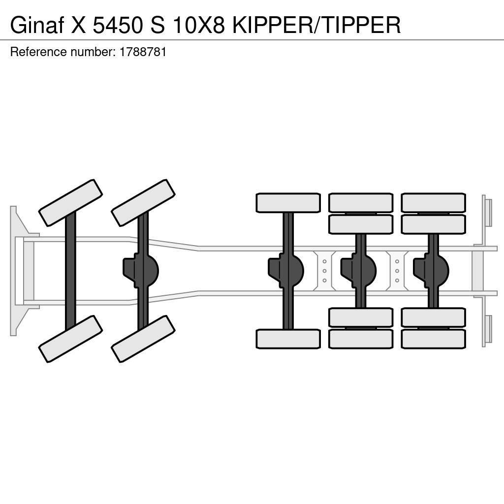 Ginaf X 5450 S 10X8 KIPPER/TIPPER Kallurid