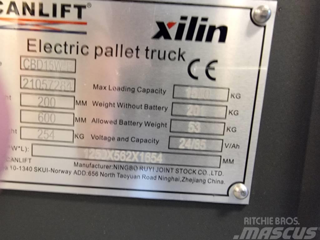 Xilin CBD15W-E -1,5 tonns palletruck med vekt (PÅ LAGER) Elektriline alusesiirdaja