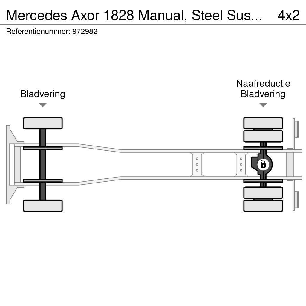 Mercedes-Benz Axor 1828 Manual, Steel Suspension, Meiller Vahetuskastiga tõstukautod