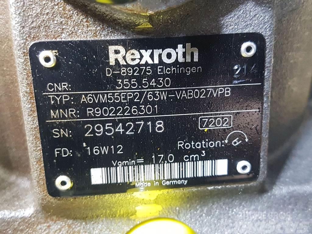 Rexroth A6VM55EP2/63W-R902226301-Drive motor/Fahrmotor Hüdraulika