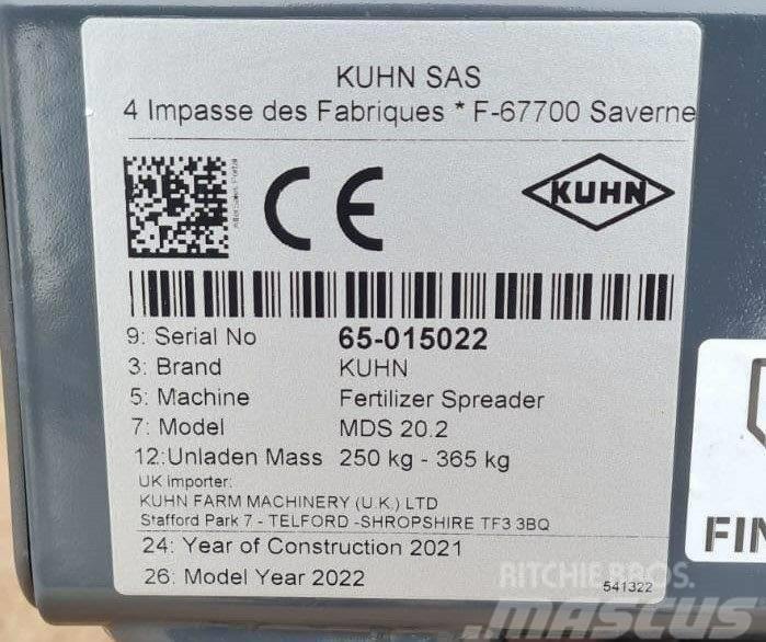 Kuhn MDS 20.2 Broadcaster Mineraalväetise laoturid