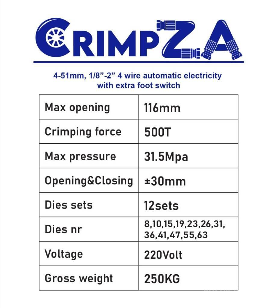  CrimpZA Crimping, Skiving, Cutting Equipment 12v/2 Muu