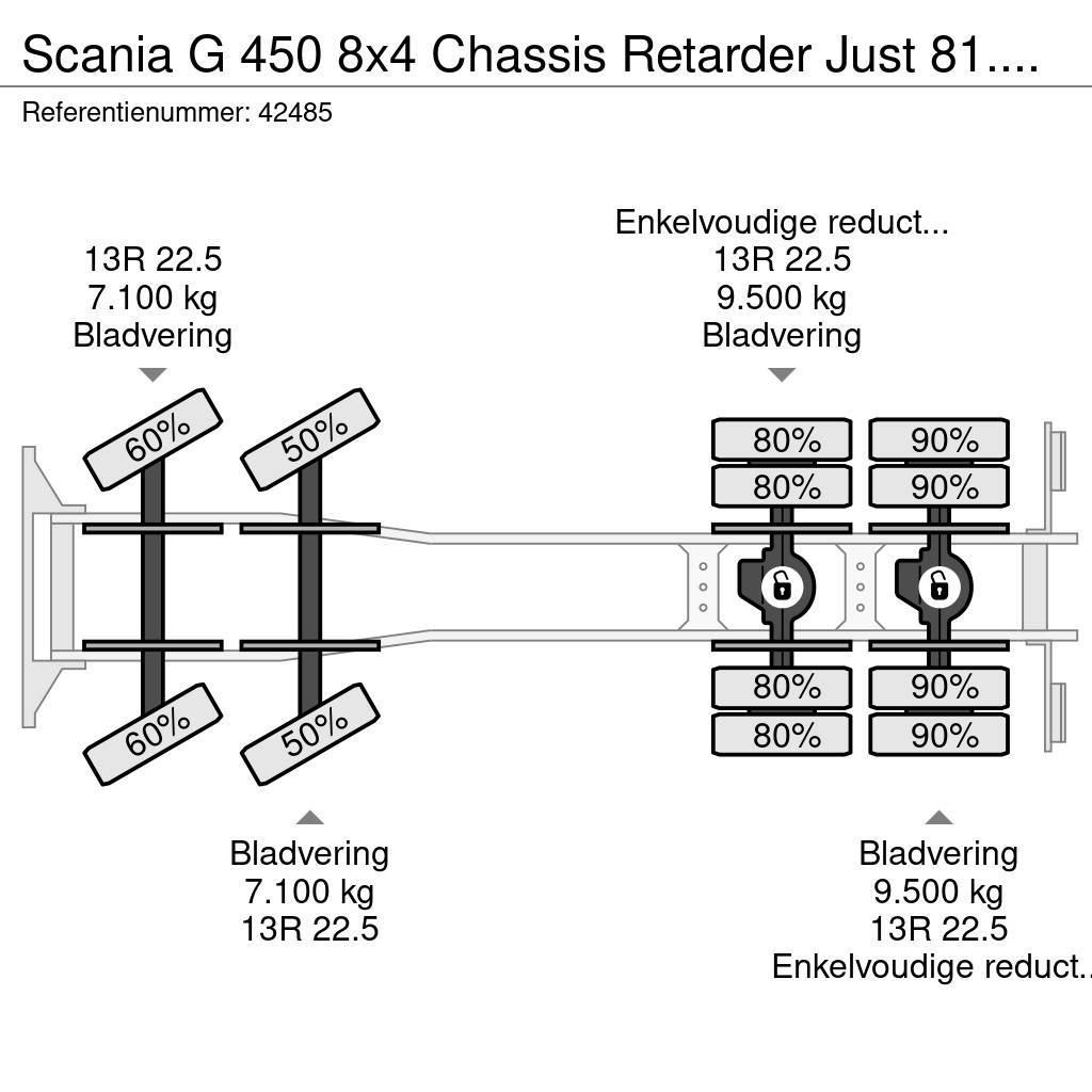Scania G 450 8x4 Chassis Retarder Just 81.865 km! Raamautod