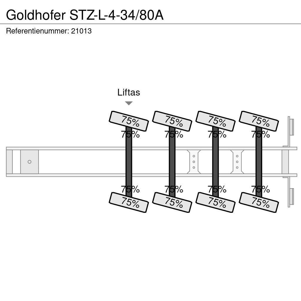 Goldhofer STZ-L-4-34/80A Raskeveo poolhaagised
