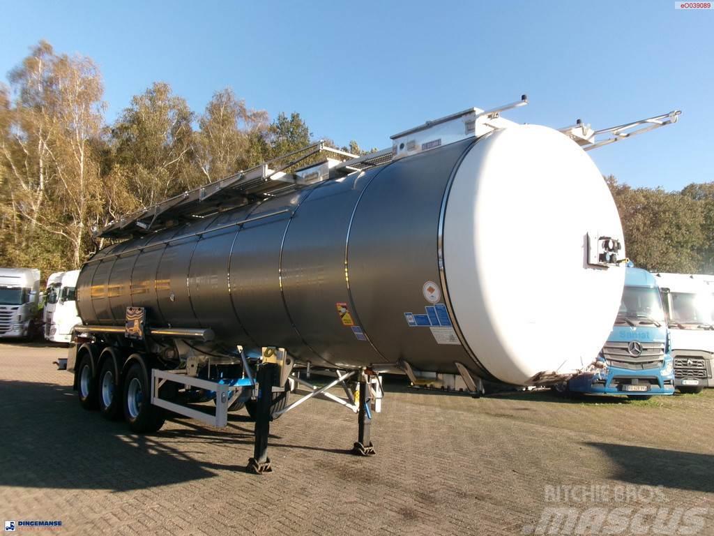 Feldbinder Chemical tank inox 37.5 m3 / 1 comp Tsistern poolhaagised