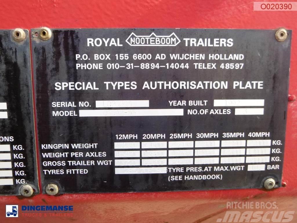 Nooteboom 3-axle lowbed trailer OSDAZ-56 Madelpoolhaagised