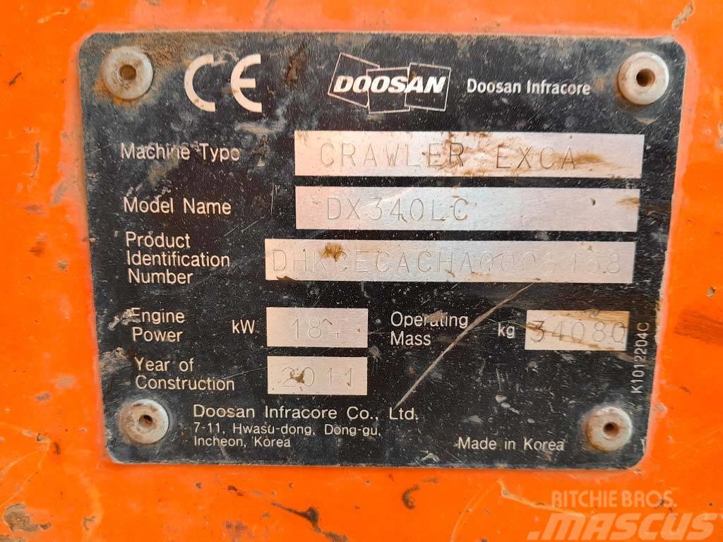 Doosan DX 340 LC Roomikekskavaatorid