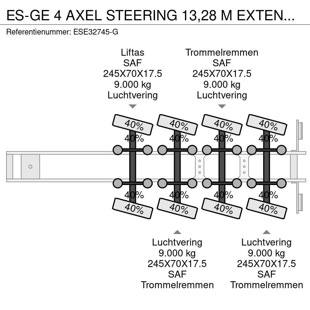 Es-ge 4 AXEL STEERING 13,28 M EXTENDABLE Raskeveo poolhaagised