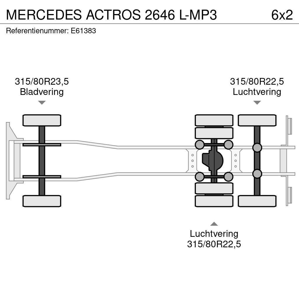 Mercedes-Benz ACTROS 2646 L-MP3 Konteinerveokid