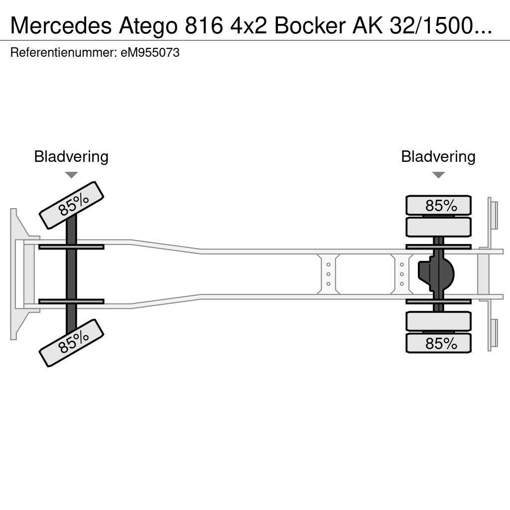 Mercedes-Benz Atego 816 4x2 Bocker AK 32/1500 SPS crane Maastikutõstukid