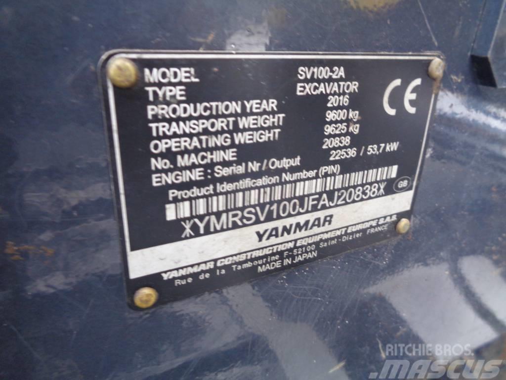 Yanmar SV 100-2 Väikeekskavaatorid 7t-12t