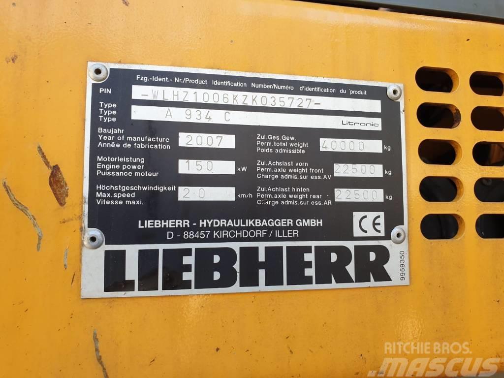 Liebherr A934C Litronic Materjalikäitlusmasinad