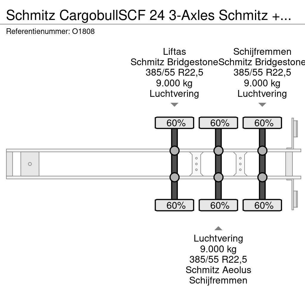 Schmitz Cargobull SCF 24 3-Axles Schmitz + GENSET - Lift-axle - Disc Konteinerveo poolhaagised
