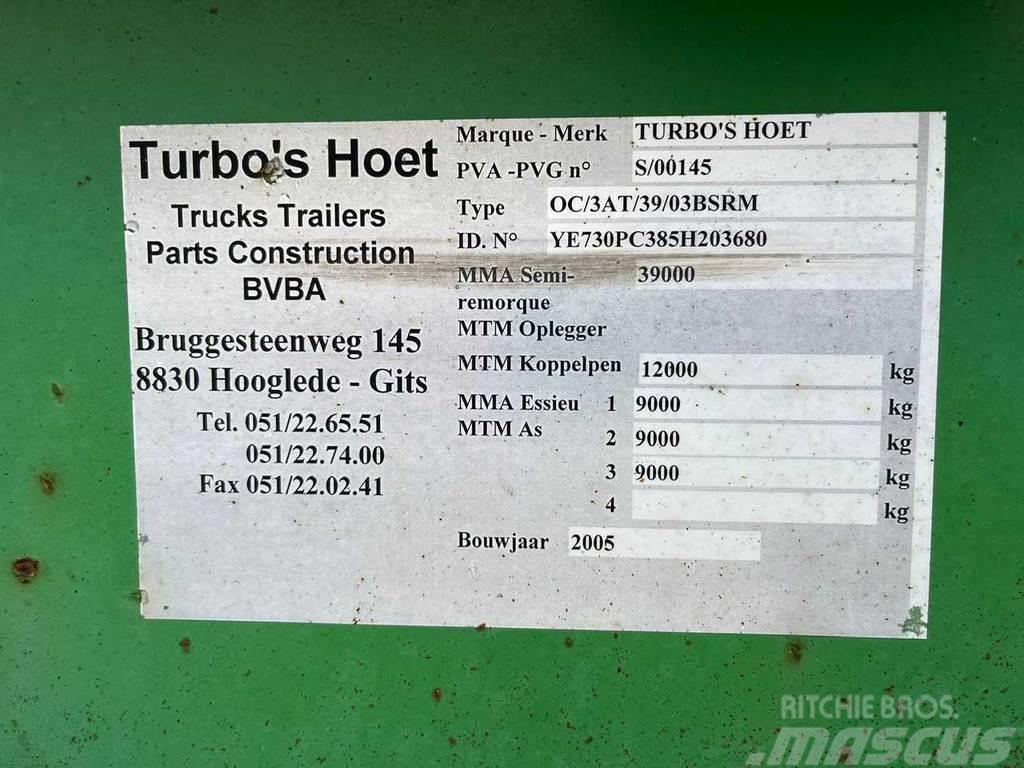  TURBO'S HOET 0C/3AT Konteinerveo poolhaagised