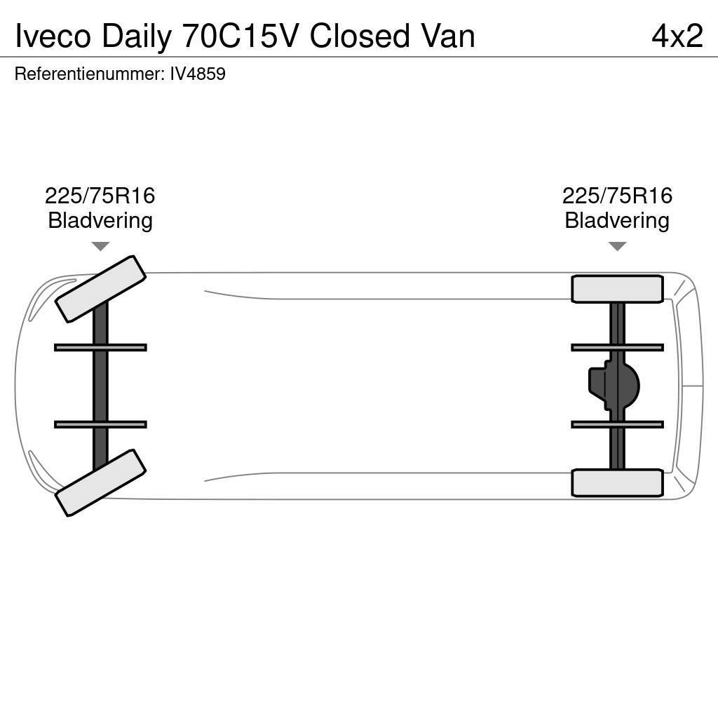 Iveco Daily 70C15V Closed Van Furgooniga kaubikud