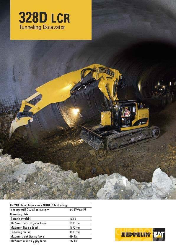 CAT 325 C CR tunnel excavator Roomikekskavaatorid