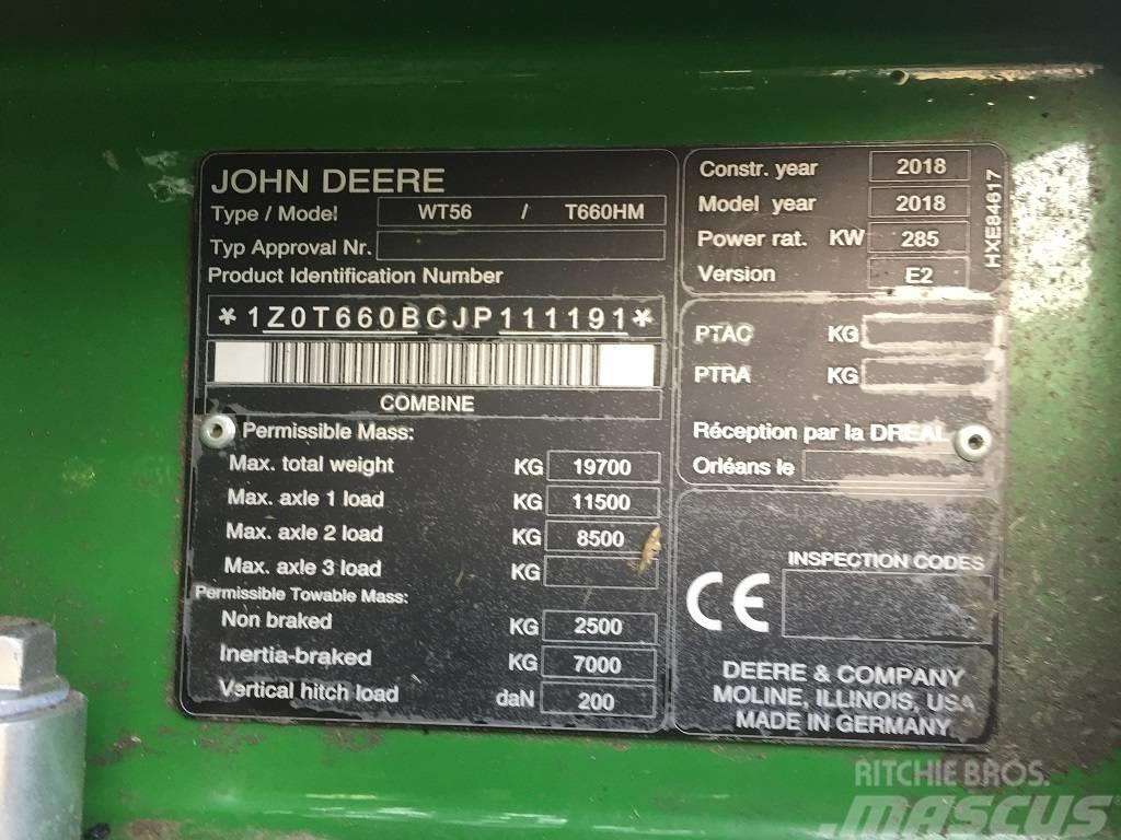 John Deere T 660 Teraviljakombainid