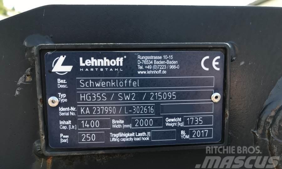 Lehnhoff 200 CM / SW25 - Schwenklöffel Ekskavaatorikopad ja lisaseadmed
