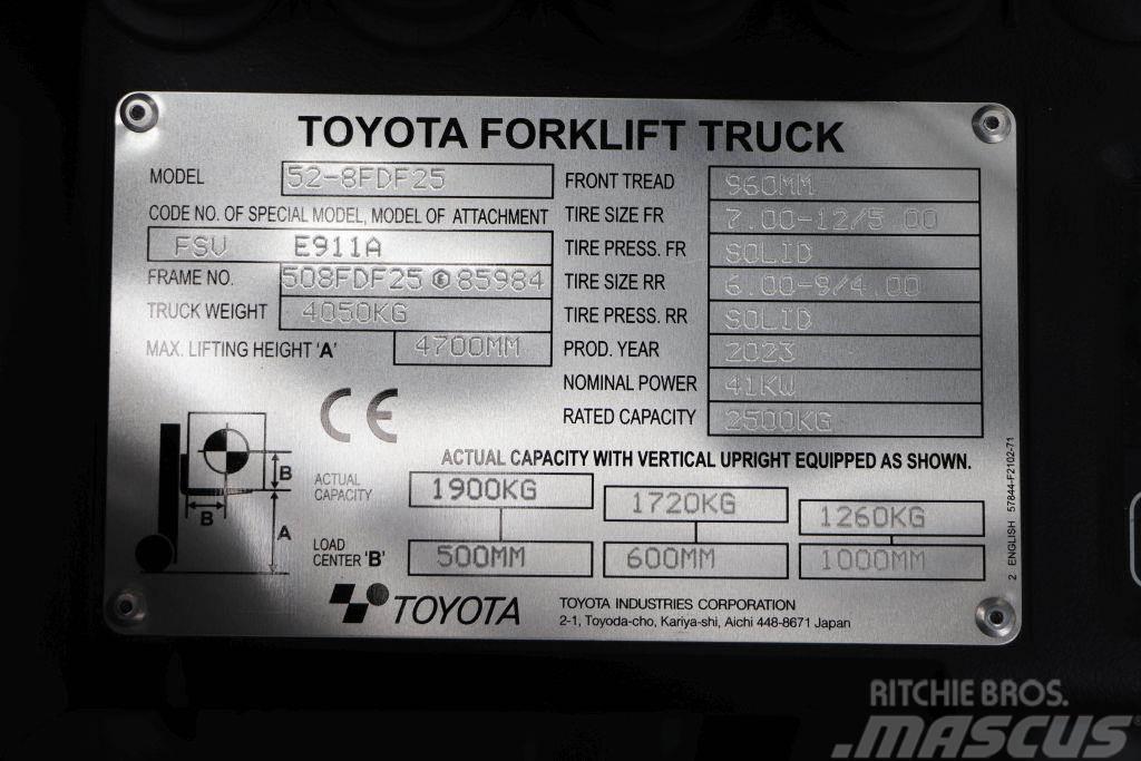 Toyota 52-8FDF25 Diiseltõstukid