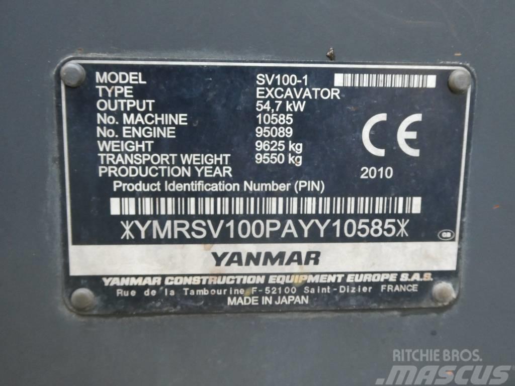 Yanmar SV 100-1 Väikeekskavaatorid 7t-12t
