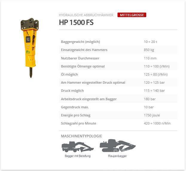 Indeco HP 1500 FS Hüdrohaamrid