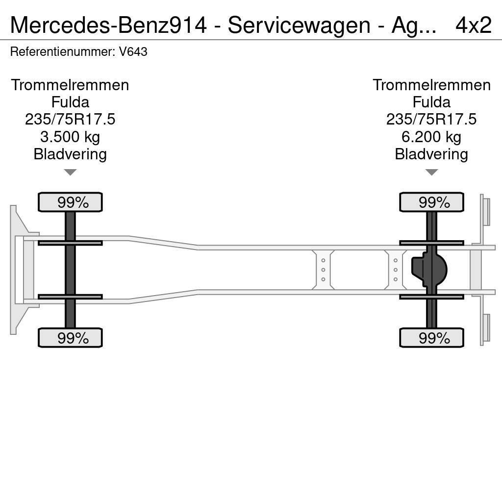 Mercedes-Benz 914 - Servicewagen - Agregaat 440 uur - 31.565km - Tuletõrjeautod