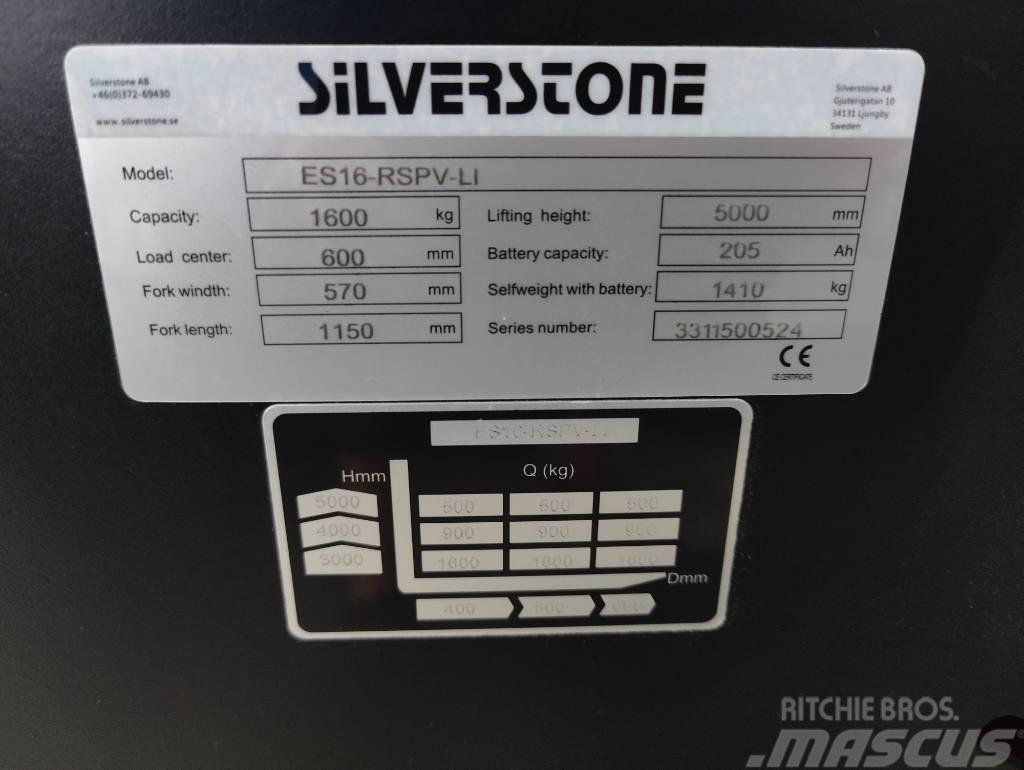 Silverstone ES16-RSPVLI-5000 LI-ION AKULLA, TARJOUS! Platvormiga virnastajad