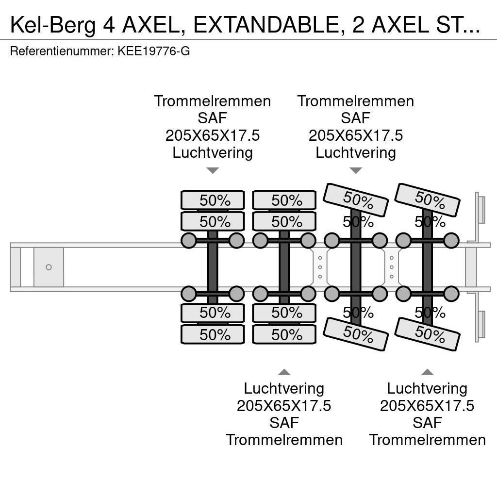 Kel-Berg 4 AXEL, EXTANDABLE, 2 AXEL STEERING Raskeveo poolhaagised