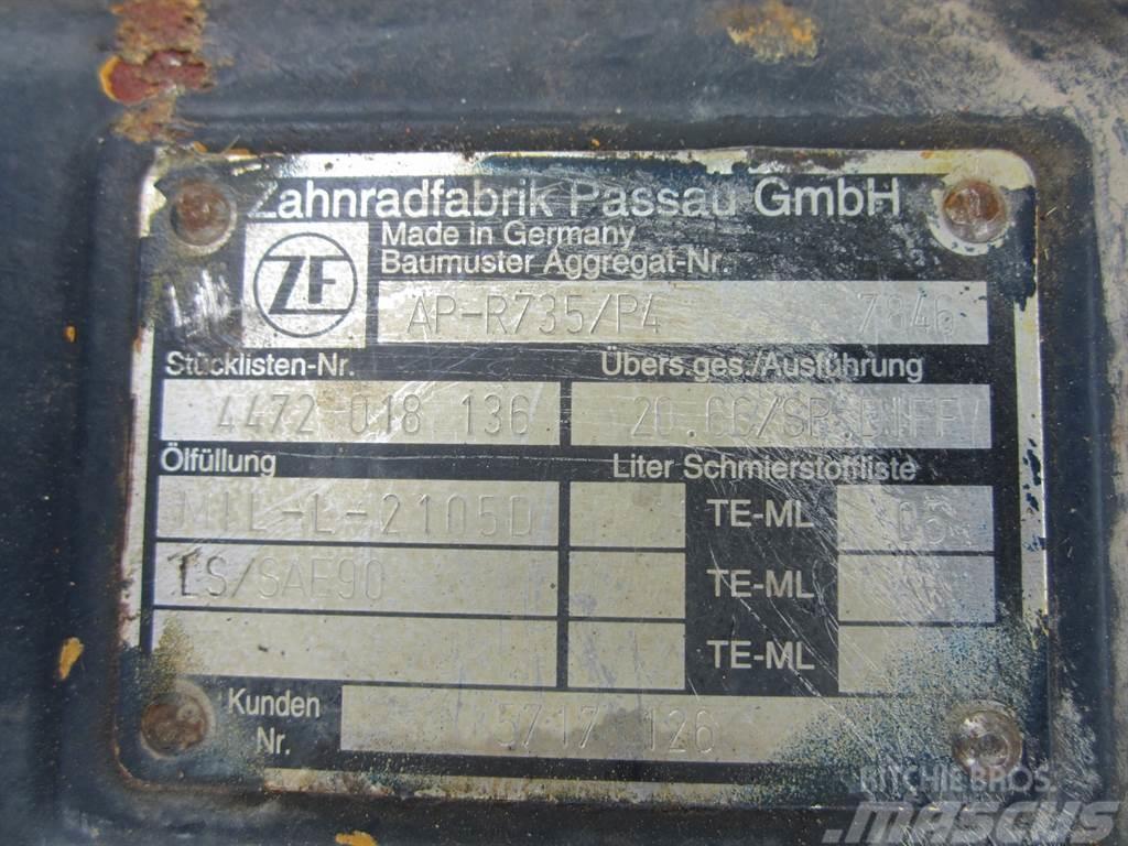 ZF AP-R735/P4 - Liebherr 509 - Axle Sillad