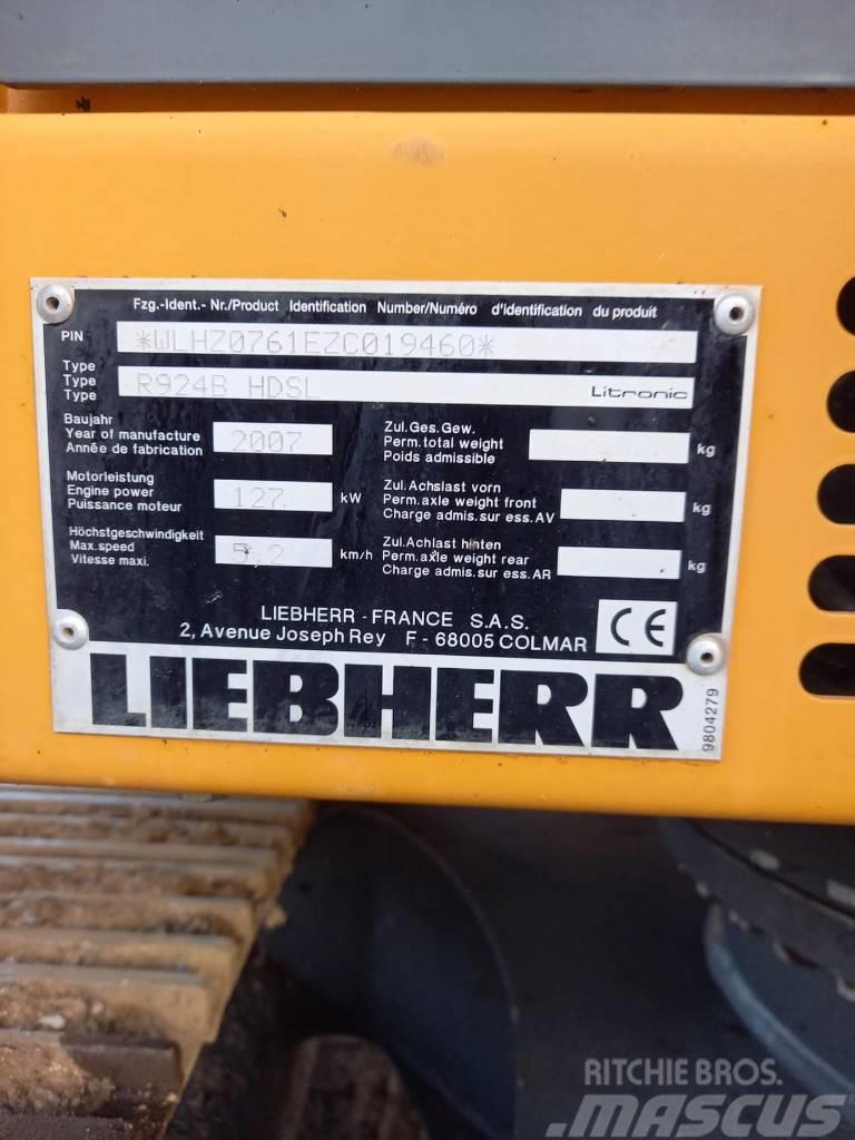 Liebherr R 924 B HD S L LITROIC Roomikekskavaatorid