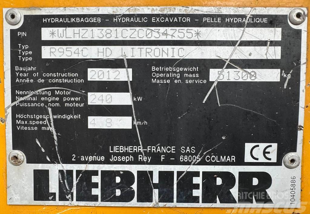 Liebherr R 954 C HD Roomikekskavaatorid