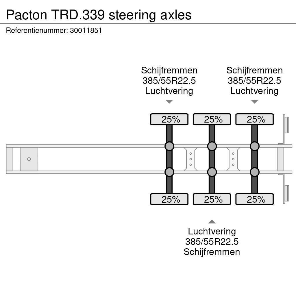 Pacton TRD.339 steering axles Tentpoolhaagised