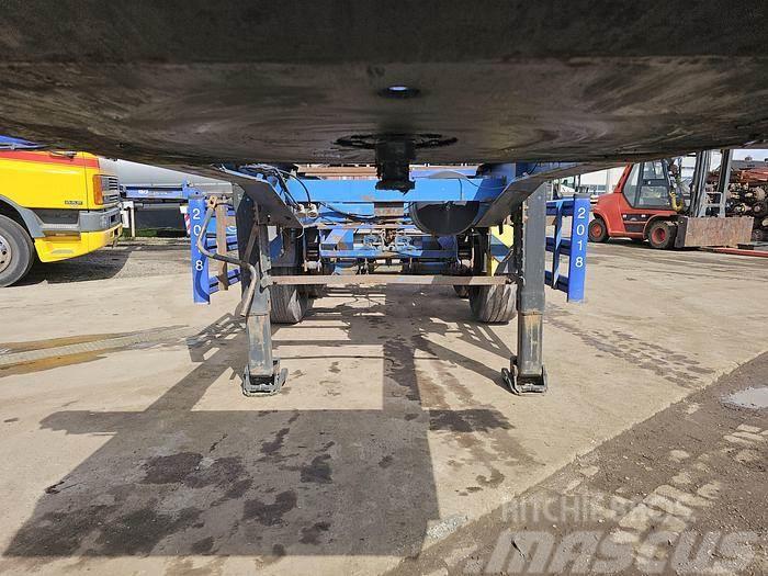 Renders 2 axle | 20 ft| steel suspension | Bpw drum. Konteinerveo poolhaagised