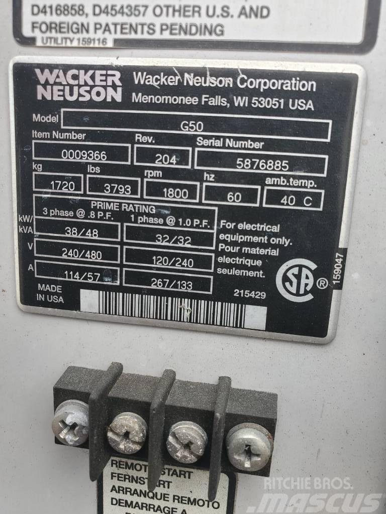 Wacker Neuson G 50 Diiselgeneraatorid