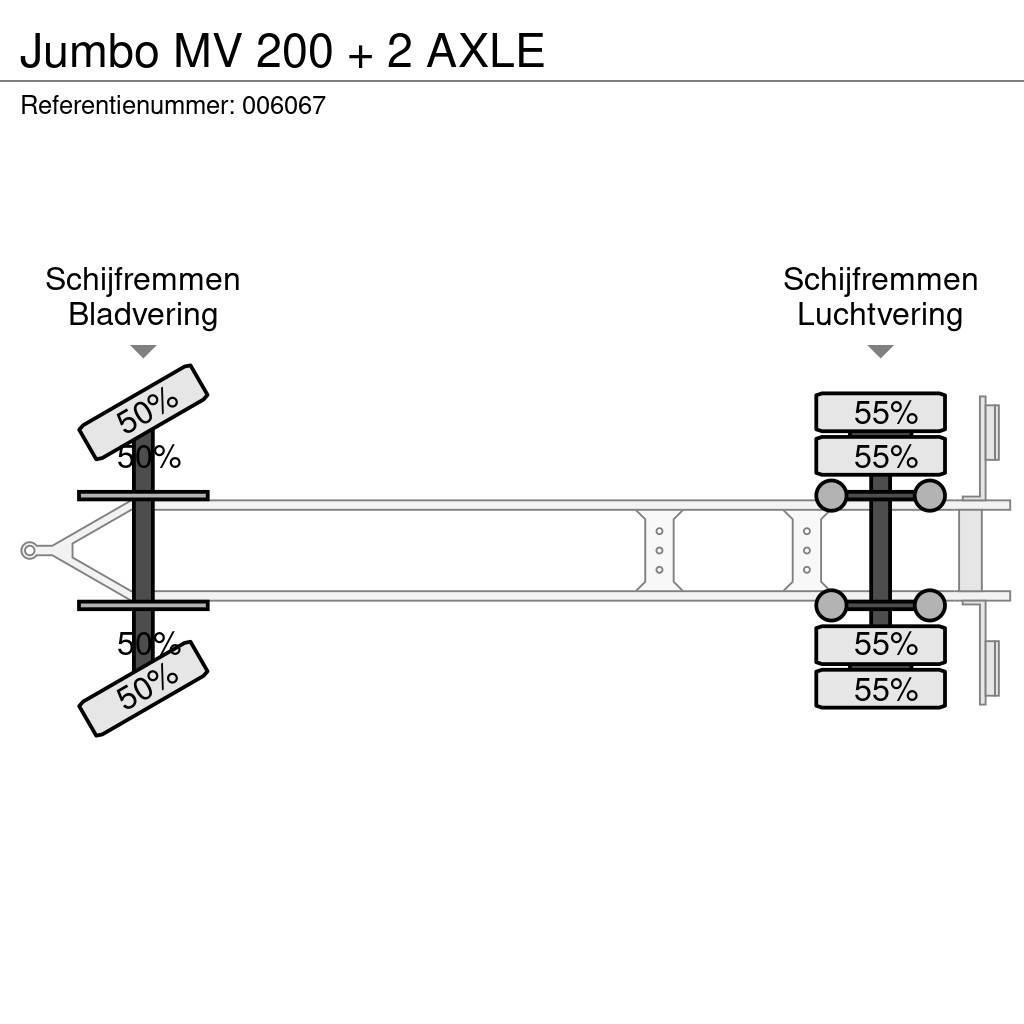 Jumbo MV 200 + 2 AXLE Tenthaagised