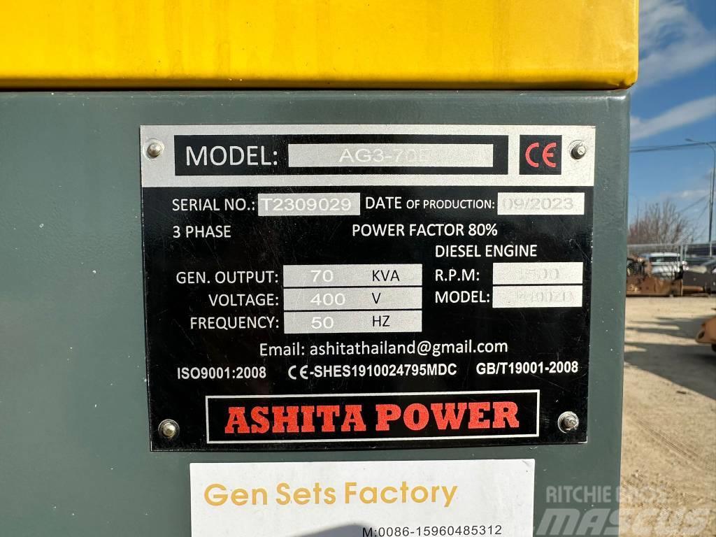 Ashita AG3-70E Diiselgeneraatorid