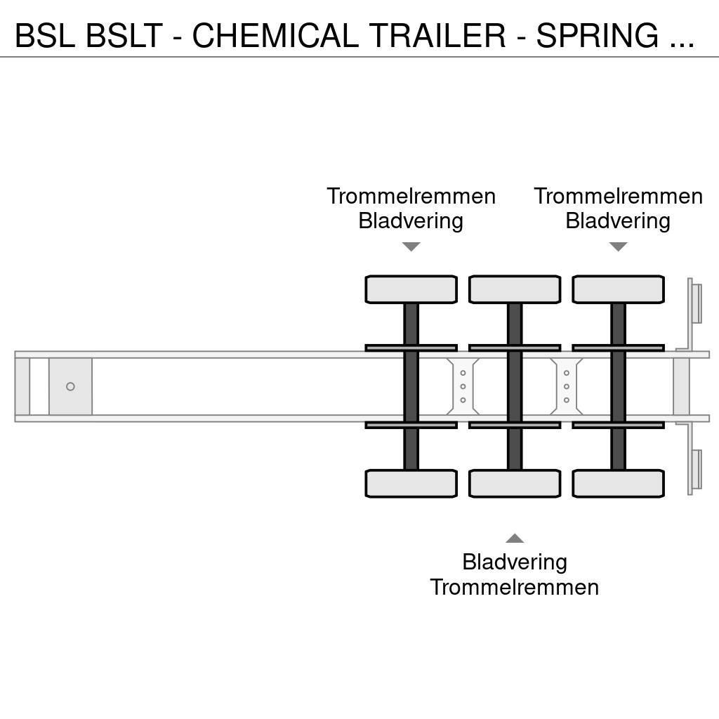 BSL T - CHEMICAL TRAILER - SPRING SUSPENSION Tsistern poolhaagised