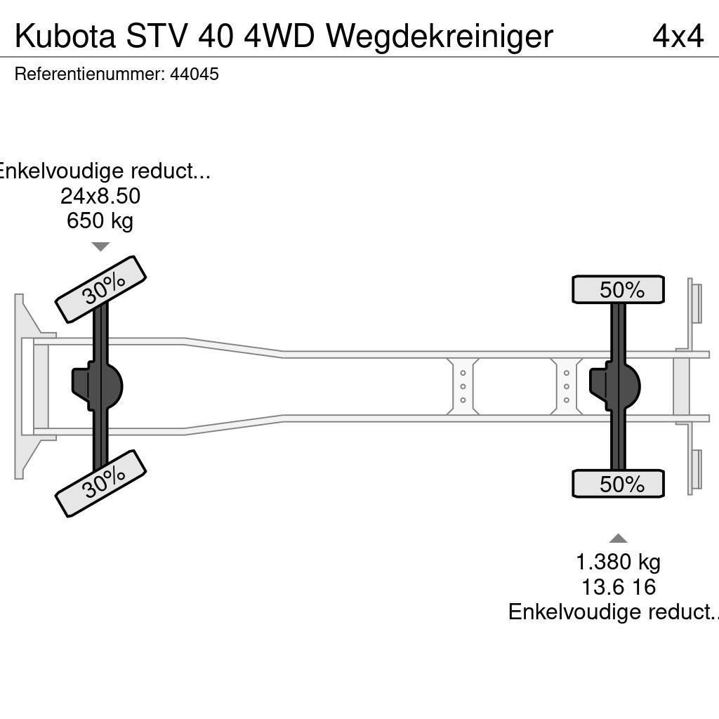 Kubota STV 40 4WD Wegdekreiniger Tänavapuhastusveokid