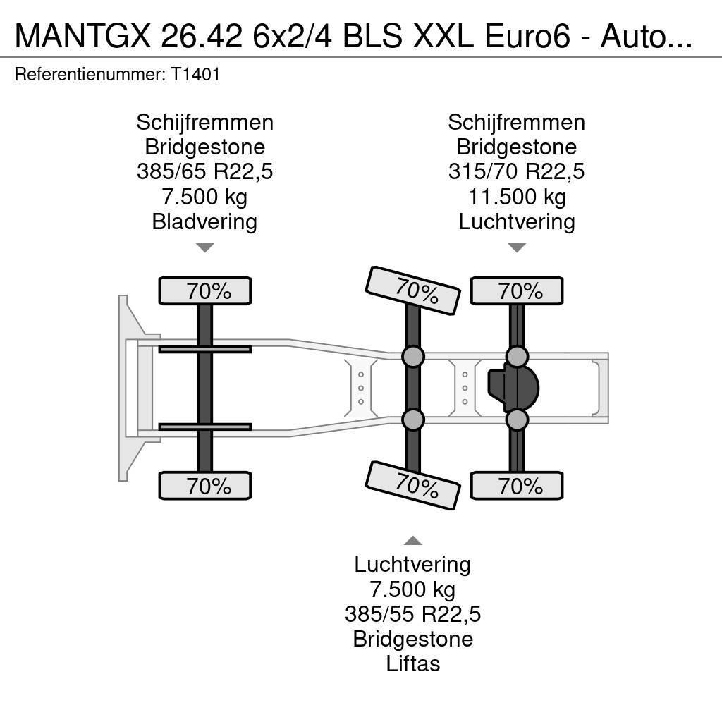 MAN TGX 26.42 6x2/4 BLS XXL Euro6 - Automaat - Standka Sadulveokid