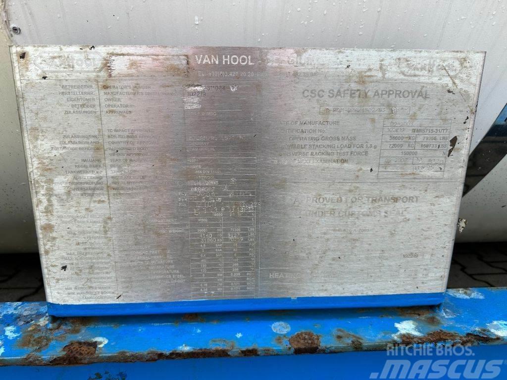 Van Hool 20FT SWAPBODY 30.800L, UN PORTABLE, T7, 5Y ADR- + Vedeliku konteinerid