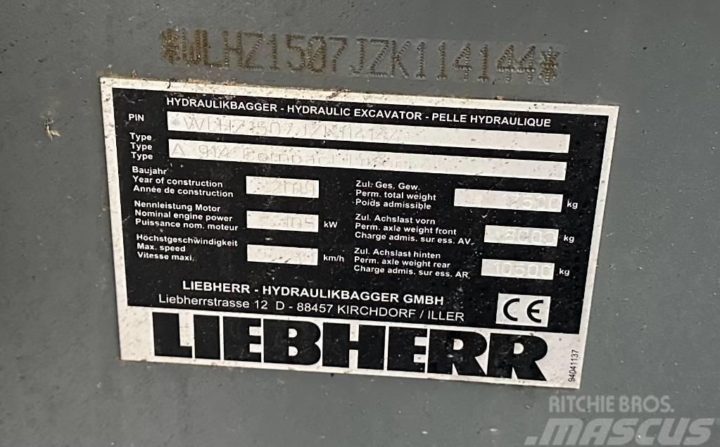Liebherr A 914 Compact Ratasekskavaatorid