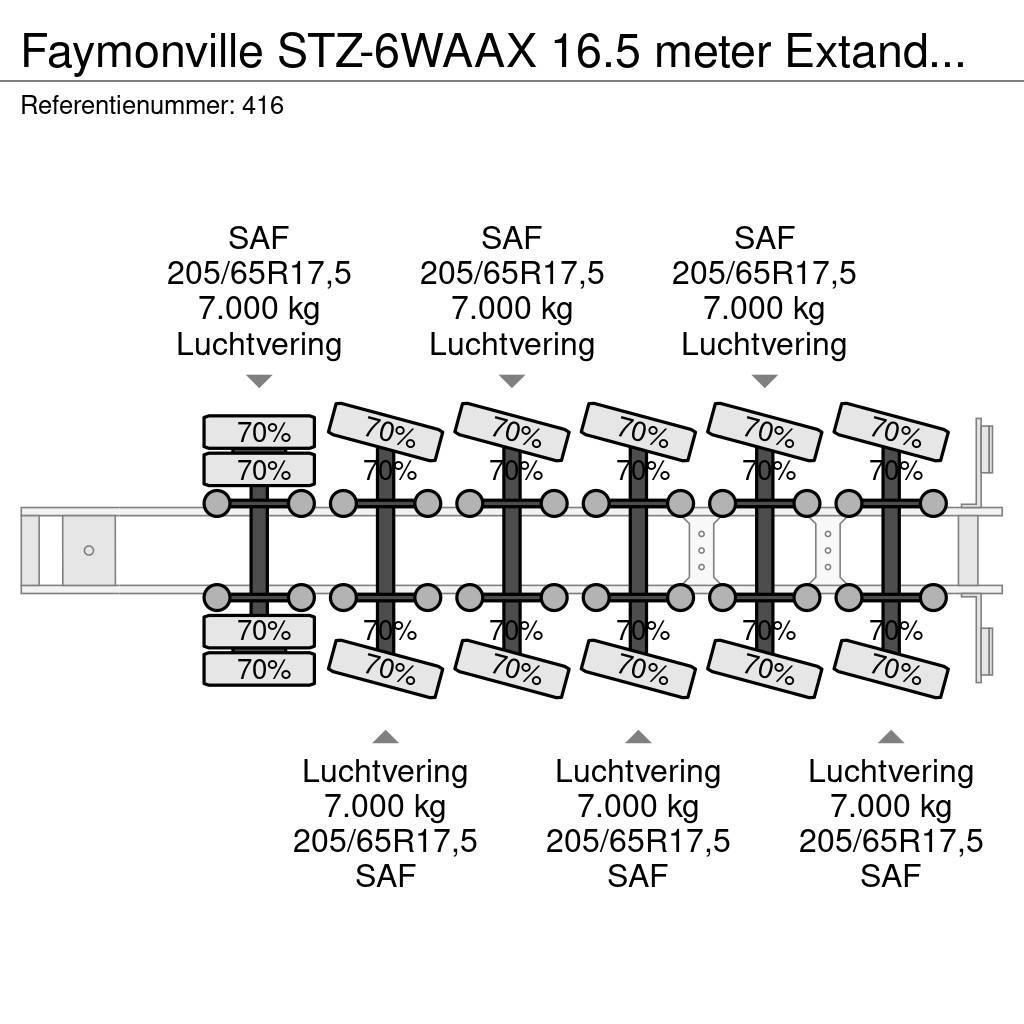 Faymonville STZ-6WAAX 16.5 meter Extandable Powersteering Germ Raskeveo poolhaagised