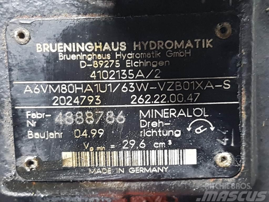 Ahlmann AL75-Brueninghaus A6VM80HA1U1/63W-Drive motor Hüdraulika