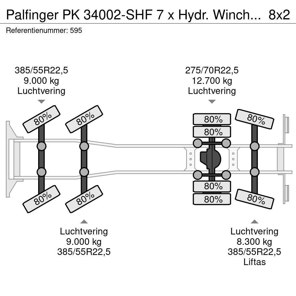Palfinger PK 34002-SHF  7 x Hydr.  Winch  Scania R580 8x2  E Maastikutõstukid