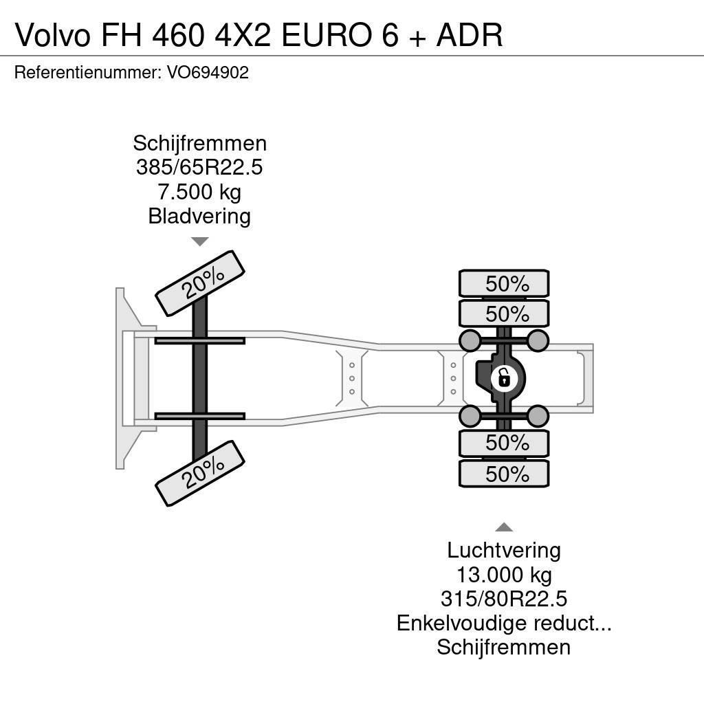 Volvo FH 460 4X2 EURO 6 + ADR Sadulveokid