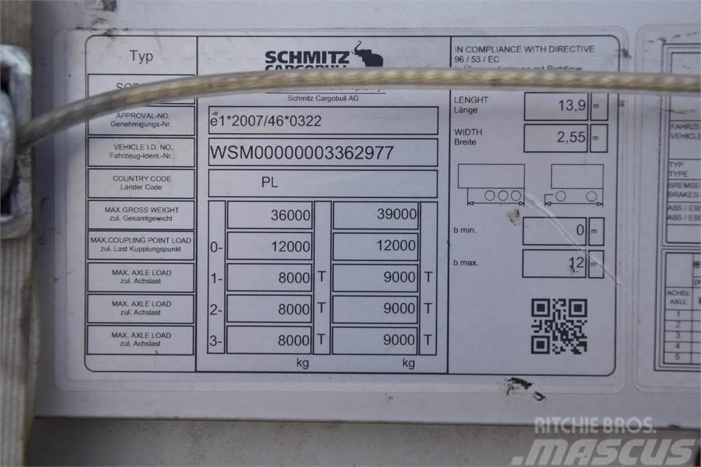 Schmitz Cargobull SCS24 Standart Curtainsider Varios, ARM, ALU, LR Tenthaagised