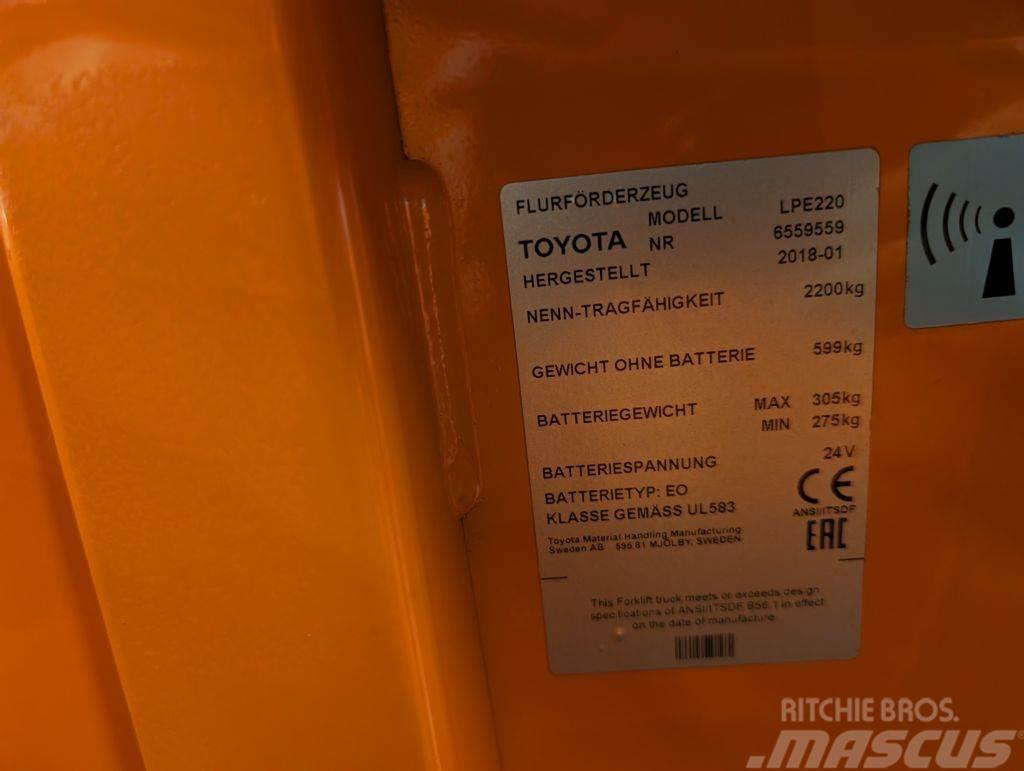 Toyota LPE 220 // Batterie 2020 // 3810 Std. // Initialhu Madalkomplekteerimistõstuk